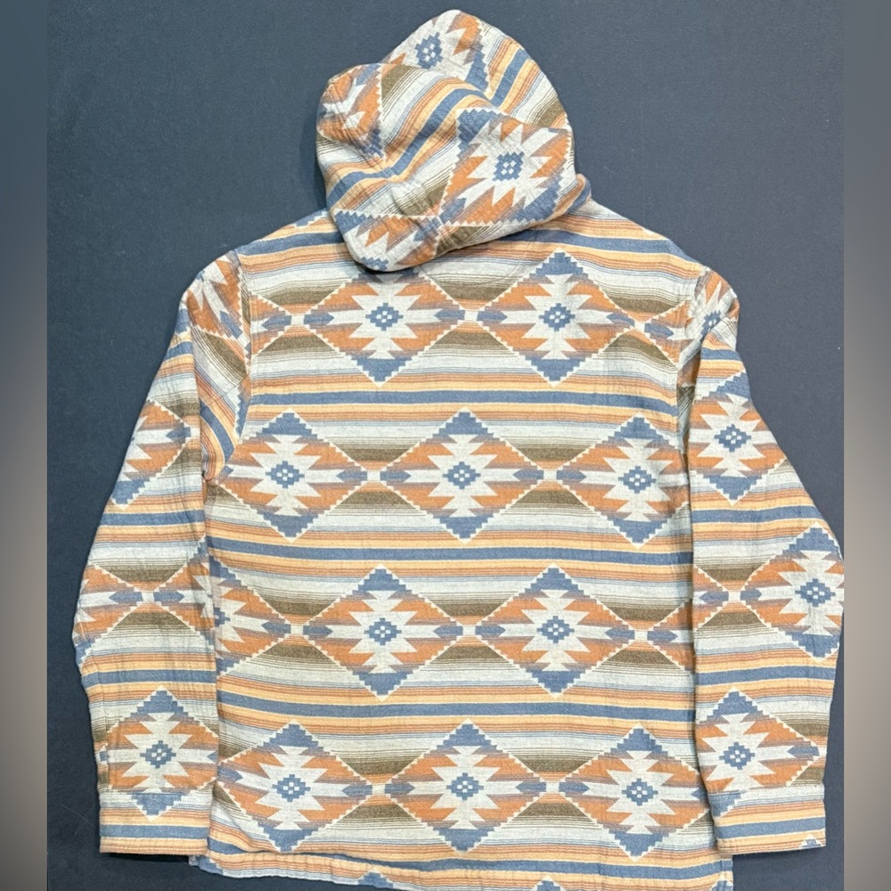 Faherty Brand - Poncho Pullover / Soft Aztec Print - Doug Good Feather - Medium